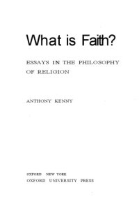 cover of the book What is Faith?: Essays in the Philosophy of Religion  