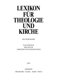 cover of the book Lexikon für Theologie und Kirche (LThK3) - Band 11  