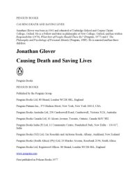 cover of the book Causing Death and Saving Lives  