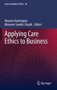 cover of the book Applying care ethics to business