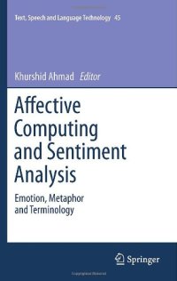 cover of the book Affective Computing and Sentiment Analysis: Emotion, Metaphor and Terminology