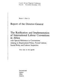 cover of the book Ratification and Implementation of International Labour Conventions in Africa (African Regional Conference , 4th)    