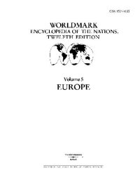 cover of the book Worldmark Encyclopedia of the Nations. Europe