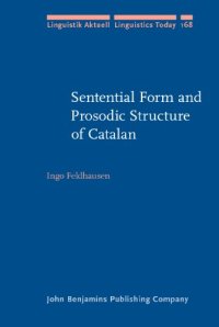 cover of the book Sentential Form and Prosodic Structure of Catalan 