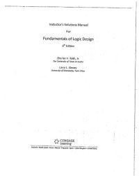 cover of the book Instructor Solutions - Fundamentals of Logic Design