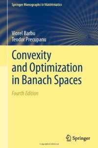 cover of the book Convexity and Optimization in Banach Spaces