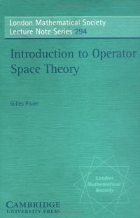 cover of the book Introduction to Operator Space Theory