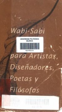 cover of the book Wabi-Sabi para artistas, disenadores, poetas y filosofos