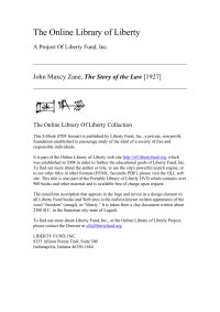 cover of the book Online Library of Liberty: The Story of the Law - Portable Library of Liberty