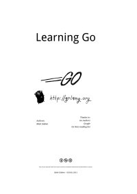 cover of the book Learning Go