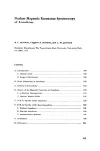 cover of the book NMR Spectroscopy of Annulenes