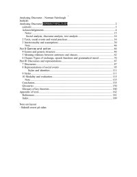 cover of the book Analysing Discourse: Textual Analysis for Social Research