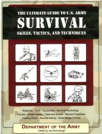 cover of the book The Ultimate Guide to U.S. Army Survival Skills, Tactics, and Techniques