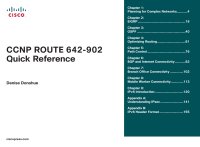 cover of the book Cisco press CCNP ROUTE 642 902 Quick Reference