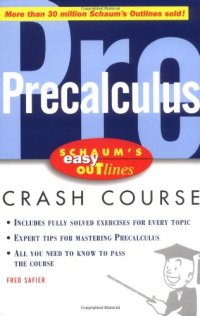 cover of the book Precalculus: based on Schaum's Outline of precalculus by Fred Safier