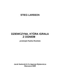 cover of the book Dziewczyna ktora igrala z ogniem