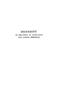 cover of the book Heredity: in relation to evolution and animal breeding