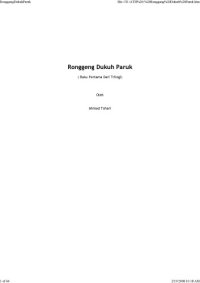 cover of the book Ronggeng Dukuh Paruk