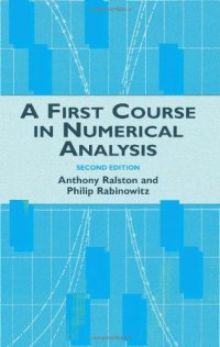 cover of the book A First Course in Numerical Analysis, Second Edition