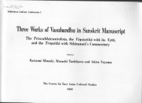 cover of the book Three works of Vasubandhu in Sanskrit Manuscript