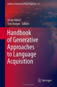 cover of the book Handbook of Generative Approaches to Language Acquisition