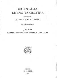 cover of the book Remarks on similes in Sanskrit literature