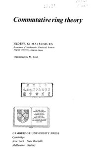 cover of the book Commutative Ring Theory