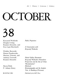 cover of the book October journal No.38 Autumn (1986)