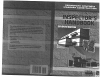 cover of the book Reinforced Concrete Masonry Construction Inspectors Handbook, 7th Ed