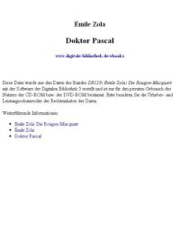 cover of the book Doktor Pascal (Bd. 20)