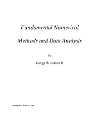 cover of the book Fundamental numerical methods and data analysis