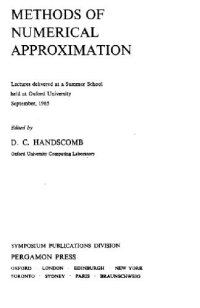 cover of the book Methods of numerical approximation