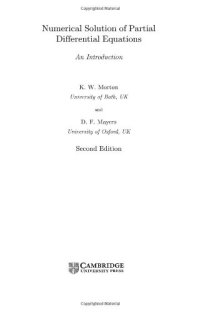 cover of the book Numerical solution of partial differential equations