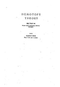 cover of the book Теория гомотопий