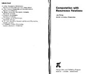 cover of the book Computation with recurrence relations