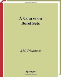 cover of the book A Course on Borel Sets