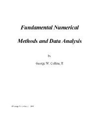 cover of the book Fundamental numerical methods and data analysis