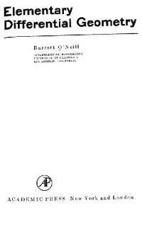 cover of the book Elementary differential geometry