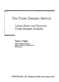 cover of the book The finite element method: linear static and dynamic finite element analysis