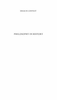 cover of the book Philosophy in History: Essays in the Historiography of Philosophy (Ideas in Context)