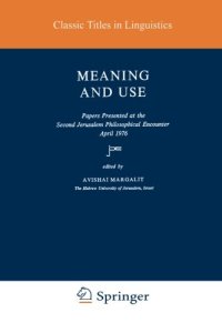 cover of the book Meaning and Use