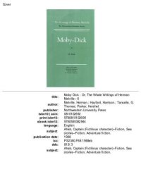 cover of the book Moby Dick, or The Whale: Volume 6, Scholarly Edition (Melville)