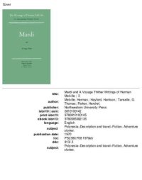 cover of the book Mardi and a Voyage Thither