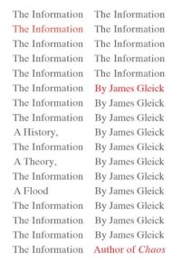 cover of the book The Information: A History, a Theory, a Flood