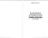 cover of the book Latinská literatura českého středověku do roku 1400