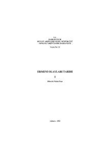 cover of the book Ermeni Olayları Tarihi Cilt I