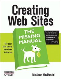 cover of the book Creating Web Sites: The Missing Manual