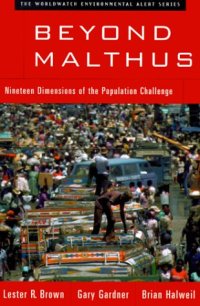 cover of the book Beyond Malthus: nineteen dimensions of the population challenge