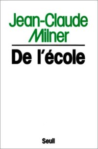 cover of the book De l'école