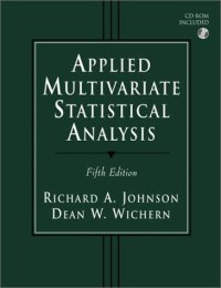 cover of the book Applied multivariate statistical analysis, 5th Edition